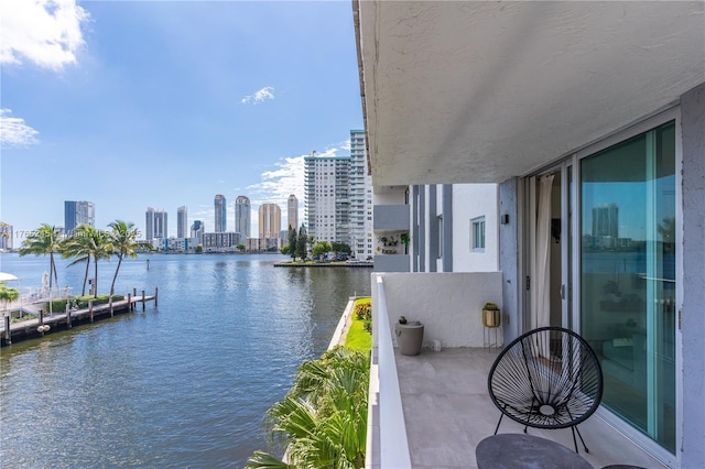 4000 NE 170th St Unit 300, North Miami Beach, FL 33160 - balcony with a city view and a water view