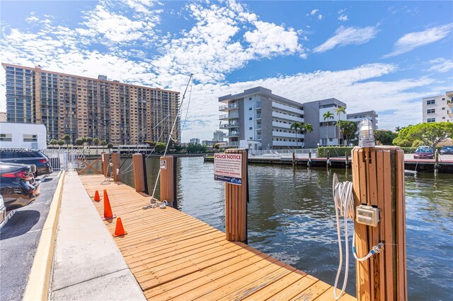 4000 NE 170th St Unit 300, North Miami Beach, FL 33160 - dock area with a water view