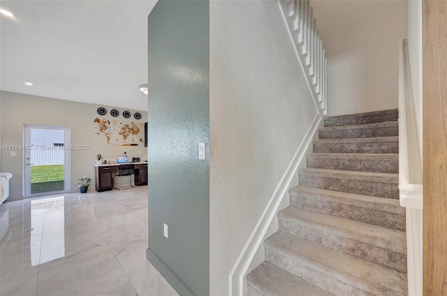 view of stairs
