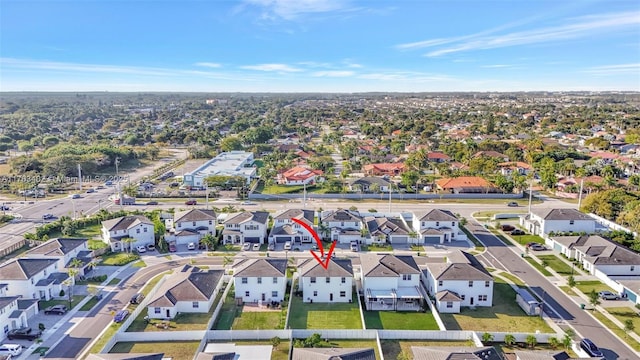 birds eye view of property featuring a residential view
