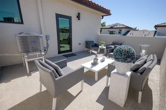 8321 Central Park Blvd, Doral, FL 33166 - view of patio featuring outdoor lounge area and central AC