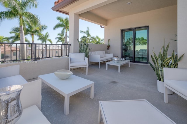 8321 Central Park Blvd, Doral, FL 33166 - view of patio / terrace featuring an outdoor living space and a balcony