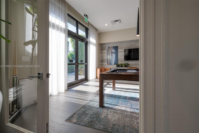 8321 Central Park Blvd, Doral, FL 33166 - home office with visible vents and wood finished floors