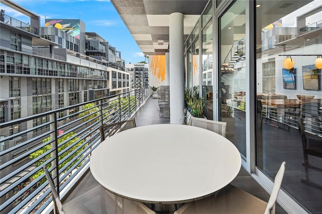 view of balcony