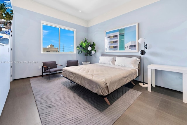 bedroom featuring recessed lighting
