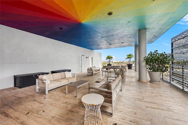 view of patio / terrace featuring an outdoor hangout area
