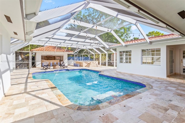 6961 SW 152nd St, Palmetto Bay, FL 33157 - swimming pool featuring a patio area