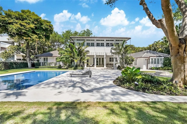 4550 Sunset Dr, Coral Gables, FL 33143 - outdoor pool featuring a patio