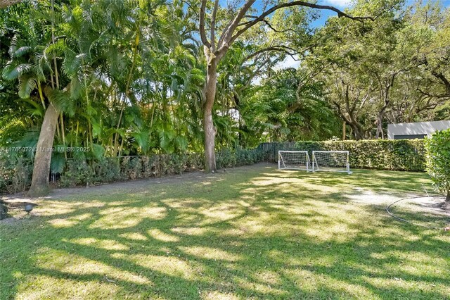 4550 Sunset Dr, Coral Gables, FL 33143 - view of yard featuring a sport area