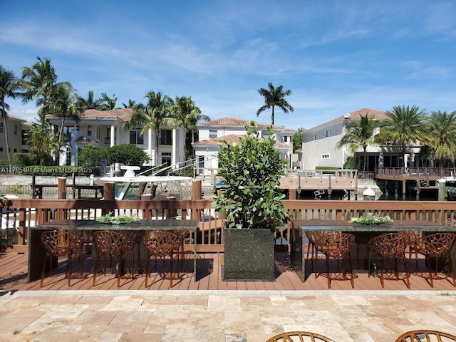 949 Harbor Vw N, Hollywood, FL 33019 - view of patio / terrace featuring a residential view
