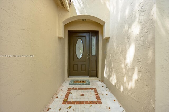 19852 NW 88th Ave, Hialeah, FL 33018 - property entrance with stucco siding
