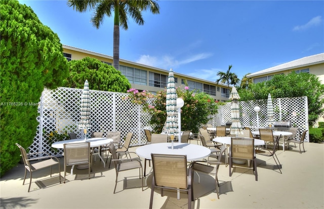 view of patio / terrace with outdoor dining space