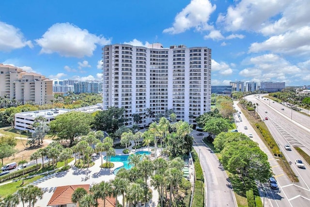3300 NE 191st St Unit Lp03, Aventura, FL 33180 - view of urban area featuring a pool and a major roadway