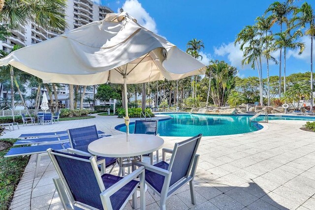 3300 NE 191st St Unit Lp03, Aventura, FL 33180 - community pool featuring a patio and outdoor dining area