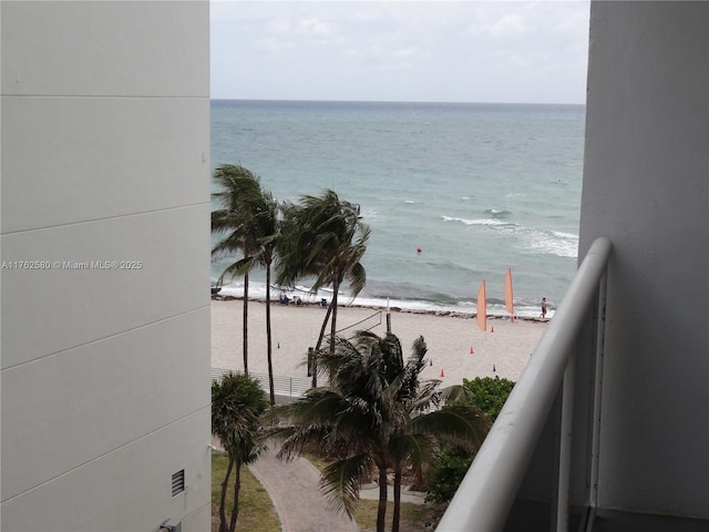 3725 S Ocean Dr Unit 607, Hollywood, FL 33019 - water view with local beach