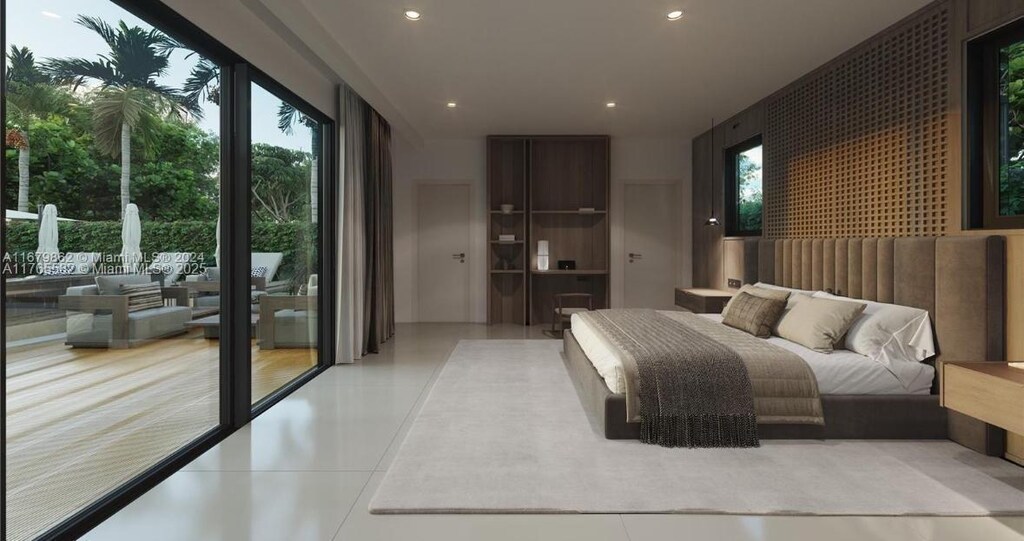1961 NE 186th Dr, North Miami Beach, FL 33179 - bedroom with recessed lighting and multiple windows