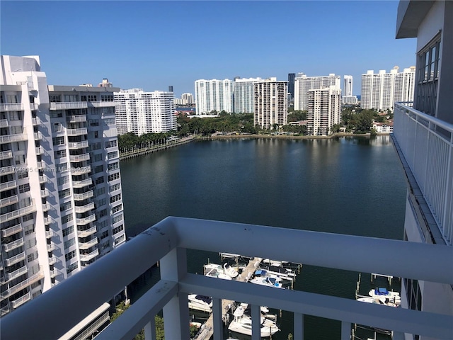 18041 Biscayne Blvd Unit Ph02, Aventura, FL 33160 - view of water feature featuring a view of city