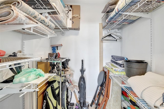 view of storage room