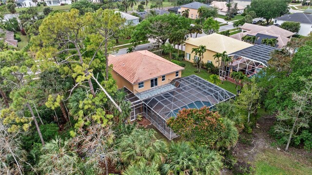 bird's eye view featuring a residential view