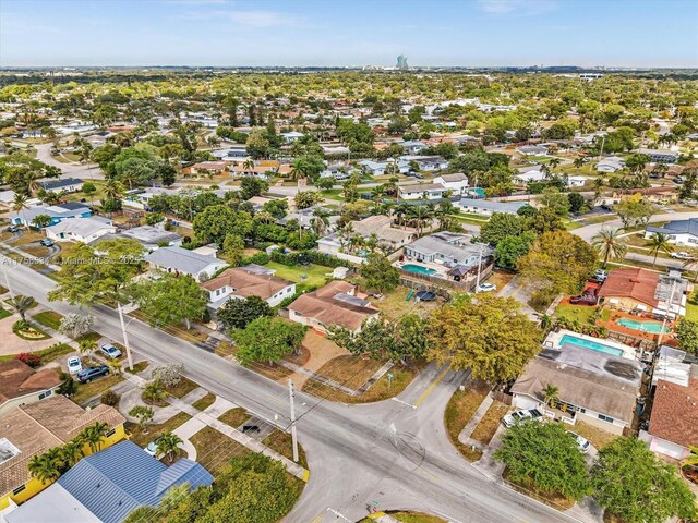 4401 Johnson St, Hollywood, FL 33021 - drone / aerial view featuring a residential view