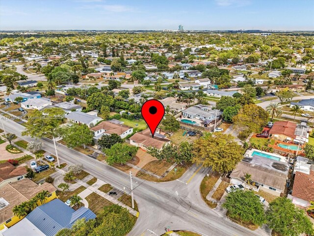 4401 Johnson St, Hollywood, FL 33021 - drone / aerial view with a residential view