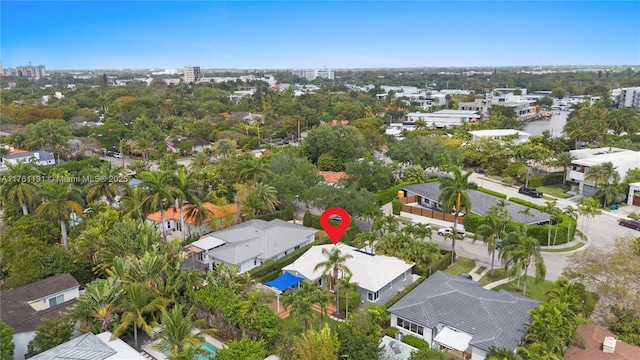 aerial view featuring a residential view