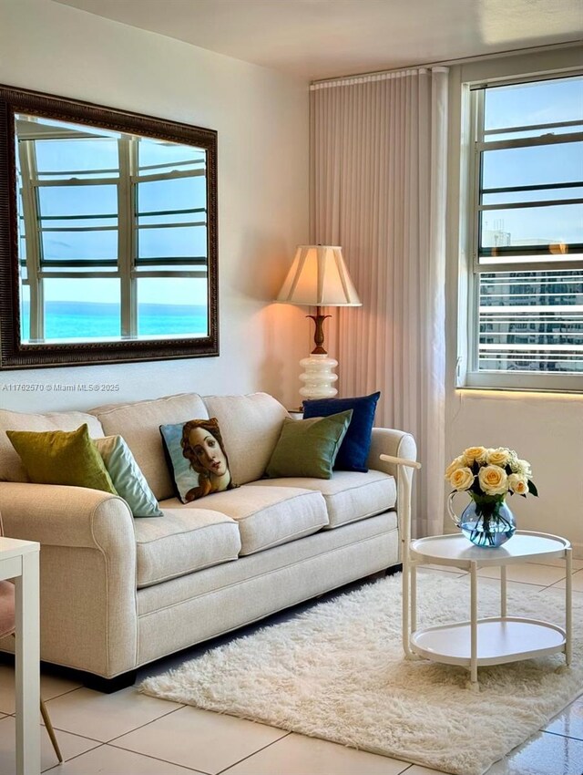 100 Lincoln Rd Unit 1231, Miami Beach, FL 33139 - living room featuring tile patterned flooring