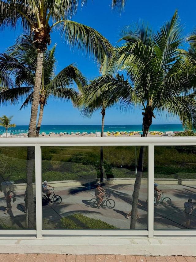 100 Lincoln Rd Unit 1231, Miami Beach, FL 33139 - water view with local beach