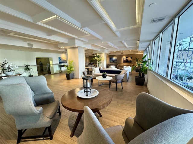 100 Lincoln Rd Unit 1231, Miami Beach, FL 33139 - common area with beamed ceiling