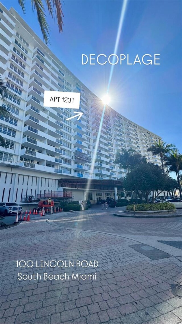 100 Lincoln Rd Unit 1231, Miami Beach, FL 33139 - view of apartment building / complex
