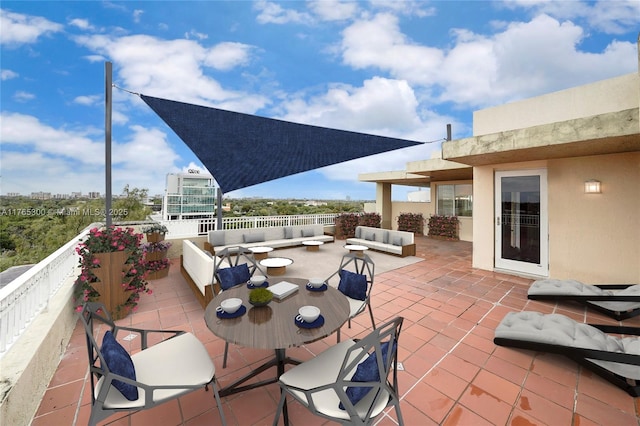 1650 Coral Way Unit Ph-9, Miami, FL 33145 - view of patio with an outdoor hangout area