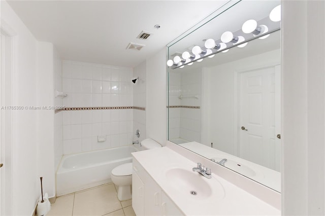 1650 Coral Way Unit Ph-9, Miami, FL 33145 - full bath featuring tile patterned floors, vanity, toilet, and tub / shower combination