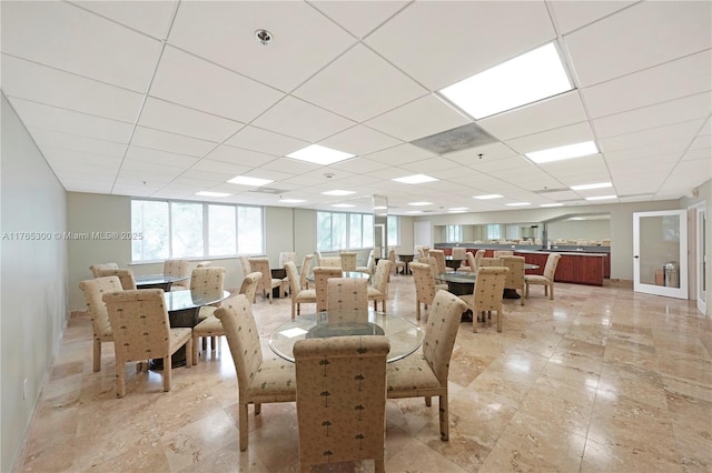 1650 Coral Way Unit Ph-9, Miami, FL 33145 - dining room featuring a paneled ceiling and baseboards