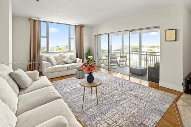 4400 Hillcrest Dr Unit 720C, Hollywood, FL 33021 - living room with plenty of natural light and wood finished floors