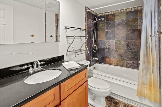 4400 Hillcrest Dr Unit 720C, Hollywood, FL 33021 - bathroom featuring shower / bath combo with shower curtain and vanity