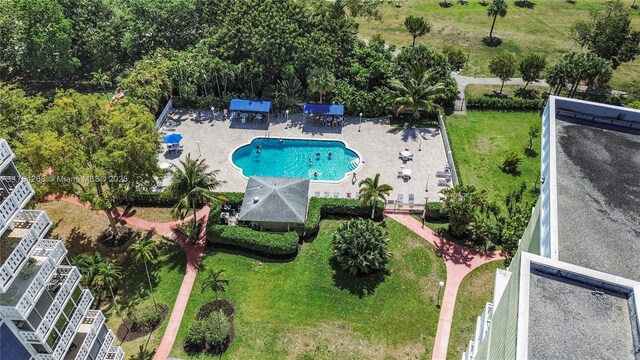 4400 Hillcrest Dr Unit 720C, Hollywood, FL 33021 - aerial view of a pool