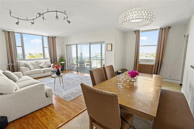 4400 Hillcrest Dr Unit 720C, Hollywood, FL 33021 - dining area with a chandelier
