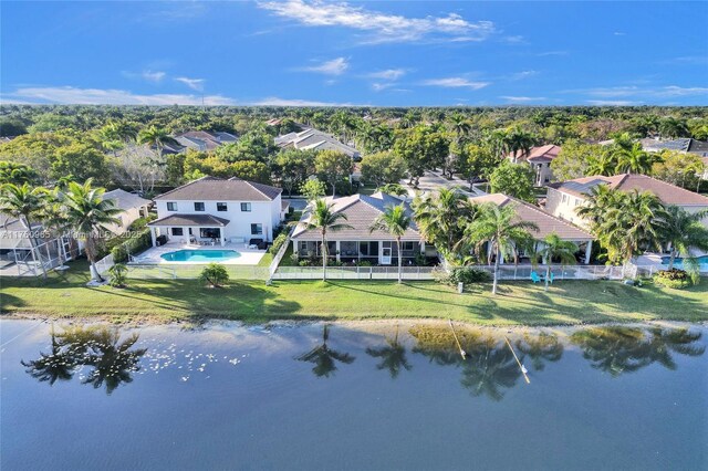 bird's eye view featuring a residential view