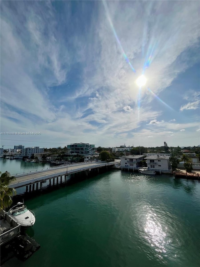 8530 Byron Ave Unit 502, Miami Beach, FL 33141 - dock area with a water view