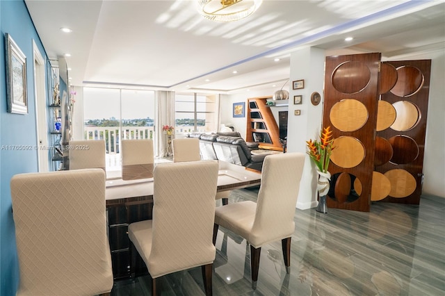 8530 Byron Ave Unit 502, Miami Beach, FL 33141 - dining space featuring recessed lighting and wood finished floors