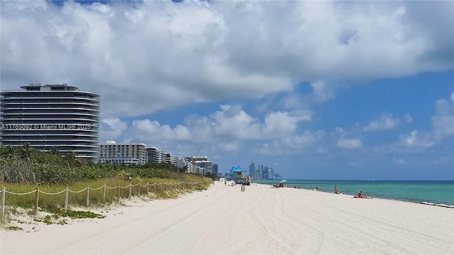 8530 Byron Ave Unit 502, Miami Beach, FL 33141 - property view of water with a beach view