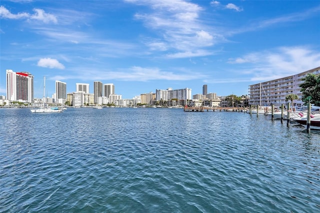 410 Golden Isles Dr Unit 603, Hallandale Beach, FL 33009 - view of water feature featuring a city view