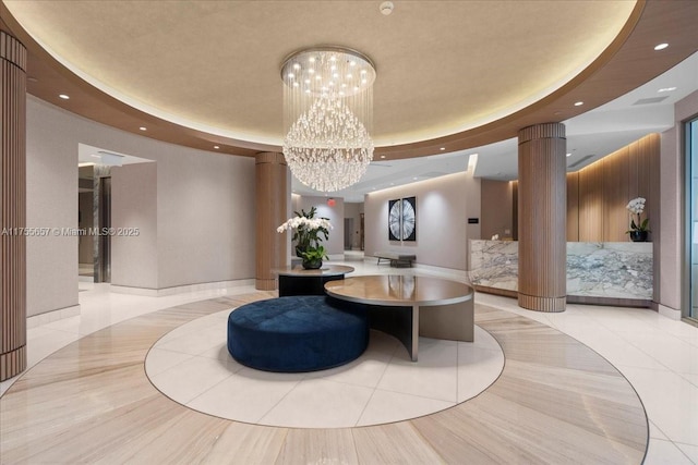 888 Brickell Key Dr Unit 1502, Miami, FL 33131 - lobby with recessed lighting