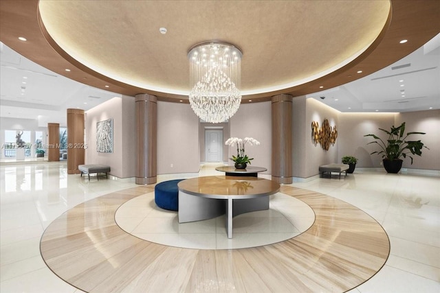 888 Brickell Key Dr Unit 1502, Miami, FL 33131 - community lobby featuring recessed lighting