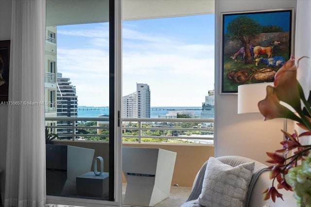 888 Brickell Key Dr Unit 1502, Miami, FL 33131 - balcony featuring a view of city and a water view