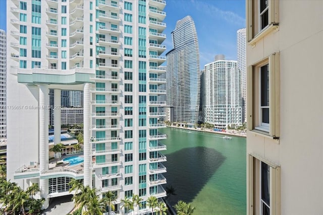 888 Brickell Key Dr Unit 1502, Miami, FL 33131 - view of building exterior featuring a water view and a city view