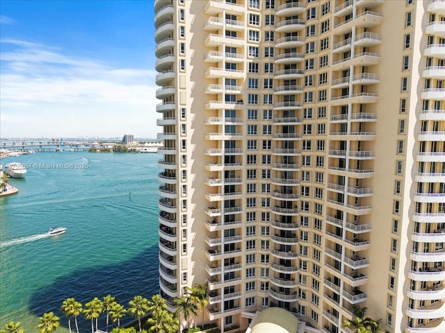 888 Brickell Key Dr Unit 1502, Miami, FL 33131 - view of apartment building / complex featuring a water view