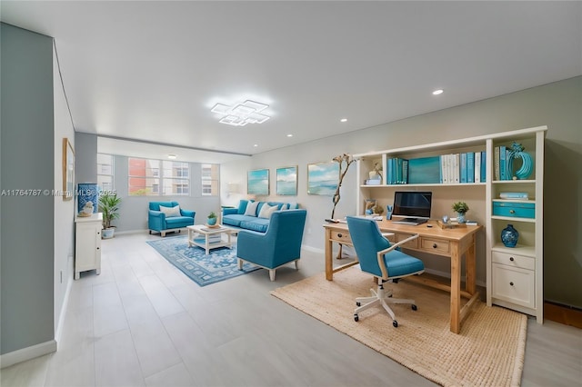 1710 NE 191st St Unit 315-3, Miami, FL 33179 - home office with recessed lighting and baseboards