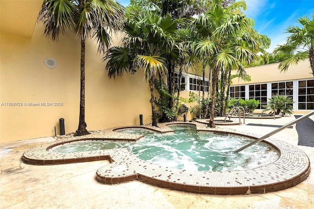 1000 Quayside Ter Unit 903, Miami, FL 33138 - view of swimming pool with an in ground hot tub