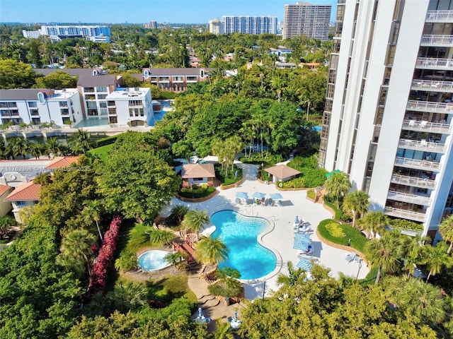 4000 Towerside Ter Unit 302, Miami, FL 33138 - view of urban area with a pool